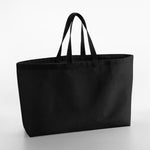 Load image into Gallery viewer, Personalised Initials Oversized Canvas Tote Bag