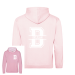 Load image into Gallery viewer, Personalised Kids Name & Initial Two Tone Hoodie, Custom Name Front And Back Team