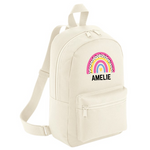 Load image into Gallery viewer, Personalised Rainbow Name Mini Backpack – 12 Colours