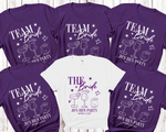 Load image into Gallery viewer, Personalised Hen Party Tshirts Bridal Party Shirts (Purple)