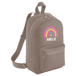 Load image into Gallery viewer, Personalised Rainbow Name Mini Backpack – 12 Colours