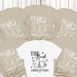 Load image into Gallery viewer, Personalised 'In Paris' Hen Party T-Shirts - Sand