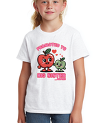 Load image into Gallery viewer, Promoted To Big Sister or Big Sister Again White Kids T-Shirt