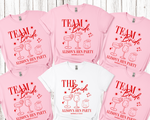Load image into Gallery viewer, Personalised Hen Party Tshirts Bridal Party Shirts (Light Pink)