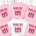 Load image into Gallery viewer, Personalised Hen Party Tshirts Mamma Mia Bridal Party Shirts (Pink)