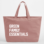 Load image into Gallery viewer, Custom Text Oversized Canvas Tote Bag Family Essentials