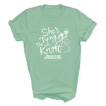 Load image into Gallery viewer, Personalised Tying The Knot Hen Party Shirts (Mint)