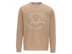 Load image into Gallery viewer, First Christmas As A Mrs Crew Neck Sweatshirt
