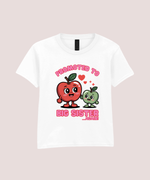 Load image into Gallery viewer, Promoted To Big Sister or Big Sister Again White Kids T-Shirt