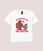 Load image into Gallery viewer, Promoted To Big Sister or Big Sister Again White Kids T-Shirt