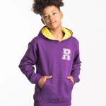 Load image into Gallery viewer, Personalised Kids Name & Initial Two Tone Hoodie, Custom Name Front And Back Team