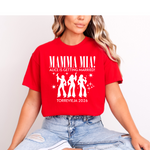 Load image into Gallery viewer, Personalised Hen Party Tshirts Mamma Mia Bridal Party Shirts (Red)