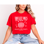 Load image into Gallery viewer, Personalised Hen Party Tshirts Disco Voulez Vous Saying I Do Bridal Party Shirts (Red)
