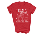 Load image into Gallery viewer, Personalised Hen Party Tshirts Bridal Party Shirts (Red)