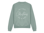 Load image into Gallery viewer, First Christmas As A Mrs Crew Neck Sweatshirt