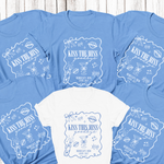 Load image into Gallery viewer, Kiss The Miss Goodbye Hen Party T-Shirt (Blue)