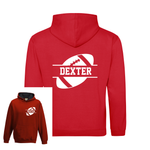 Load image into Gallery viewer, Personalised American Football Kids Two Tone Hoodie Custom Name Front & Back
