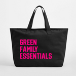 Load image into Gallery viewer, Custom Text Oversized Canvas Tote Bag Family Essentials