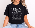 Load image into Gallery viewer, Personalised Hen Party Tshirts Bridal Party Shirts (Black)