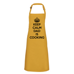 Load image into Gallery viewer, Keep Calm Dad Is Cooking Bib Apron