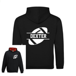 Load image into Gallery viewer, Personalised American Football Kids Two Tone Hoodie Custom Name Front & Back