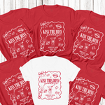 Load image into Gallery viewer, Kiss The Miss Goodbye Hen Party T-Shirt (Red)