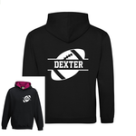 Load image into Gallery viewer, Personalised American Football Kids Two Tone Hoodie Custom Name Front & Back
