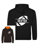 Load image into Gallery viewer, Personalised American Football Kids Two Tone Hoodie Custom Name Front & Back