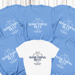 Load image into Gallery viewer, Something Blue Crew Personalised Hen Party T-Shirt Blue