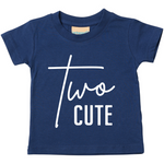 Load image into Gallery viewer, Two Cute Unisex Kids T-shirt Birthday