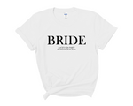 Load image into Gallery viewer, Custom Personalised Hen Party T shirts Bridal Role Blue