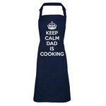 Load image into Gallery viewer, Keep Calm Dad Is Cooking Bib Apron