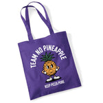 Load image into Gallery viewer, Team No Pineapple Funny Pizza Tote Bag