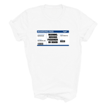 Load image into Gallery viewer, Nervous Flyer T-Shirt β Funny Aviation Boarding Pass Travel Top