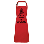 Load image into Gallery viewer, Keep Calm Dad Is Cooking Bib Apron