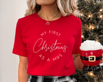 Load image into Gallery viewer, First Christmas As A Mrs Unisex T-Shirt
