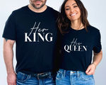 Load image into Gallery viewer, Her King His Queen Matching Couple T-shirt