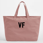 Load image into Gallery viewer, Personalised Initials Oversized Canvas Tote Bag