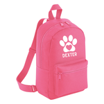 Load image into Gallery viewer, Personalised Dog Backpack, Dog Rucksack Cute Dog Paw