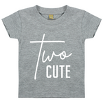 Load image into Gallery viewer, Two Cute Unisex Kids T-shirt Birthday