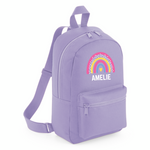 Load image into Gallery viewer, Personalised Rainbow Name Mini Backpack – 12 Colours