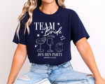 Load image into Gallery viewer, Personalised Hen Party Tshirts Bridal Party Shirts (Navy)