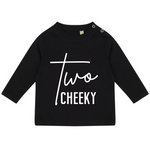 Load image into Gallery viewer, Two Cheeky 2nd Birthday LONG SLEEVE Kids T-Shirt