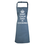Load image into Gallery viewer, Keep Calm Dad Is Cooking Bib Apron