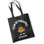 Load image into Gallery viewer, Team No Pineapple Funny Pizza Tote Bag