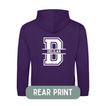 Load image into Gallery viewer, Personalised Kids Name & Initial Two Tone Hoodie, Custom Name Front And Back Team