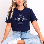 Load image into Gallery viewer, Something Blue Crew Personalised Hen Party T-Shirt Navy