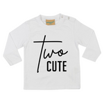 Load image into Gallery viewer, Two Cute 2nd Birthday LONG SLEEVE Kids T-Shirt