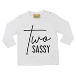 Load image into Gallery viewer, Two Sassy 2nd Birthday LONG SLEEVE Kids T-Shirt