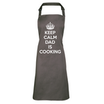 Load image into Gallery viewer, Keep Calm Dad Is Cooking Bib Apron